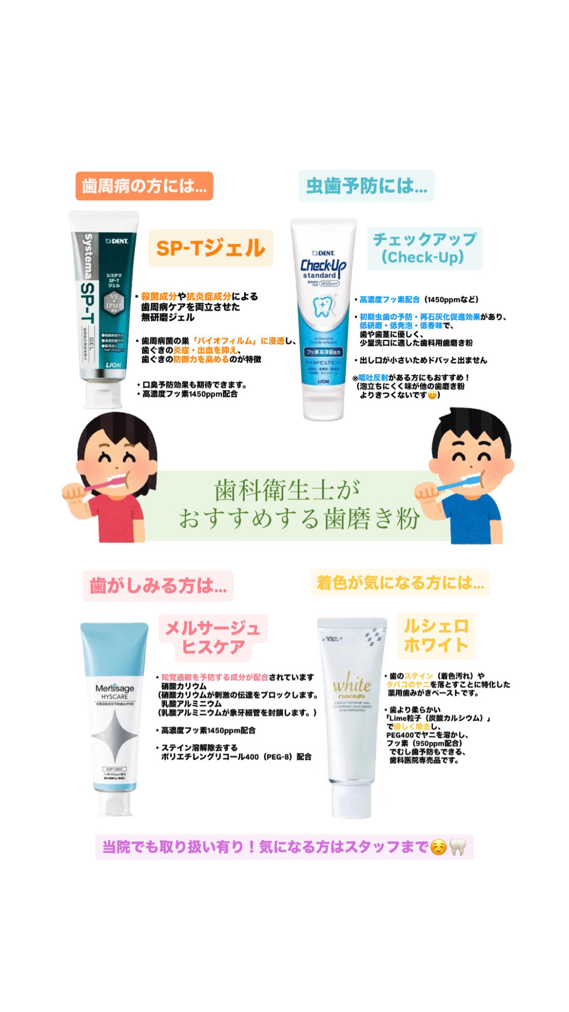 歯磨き粉について